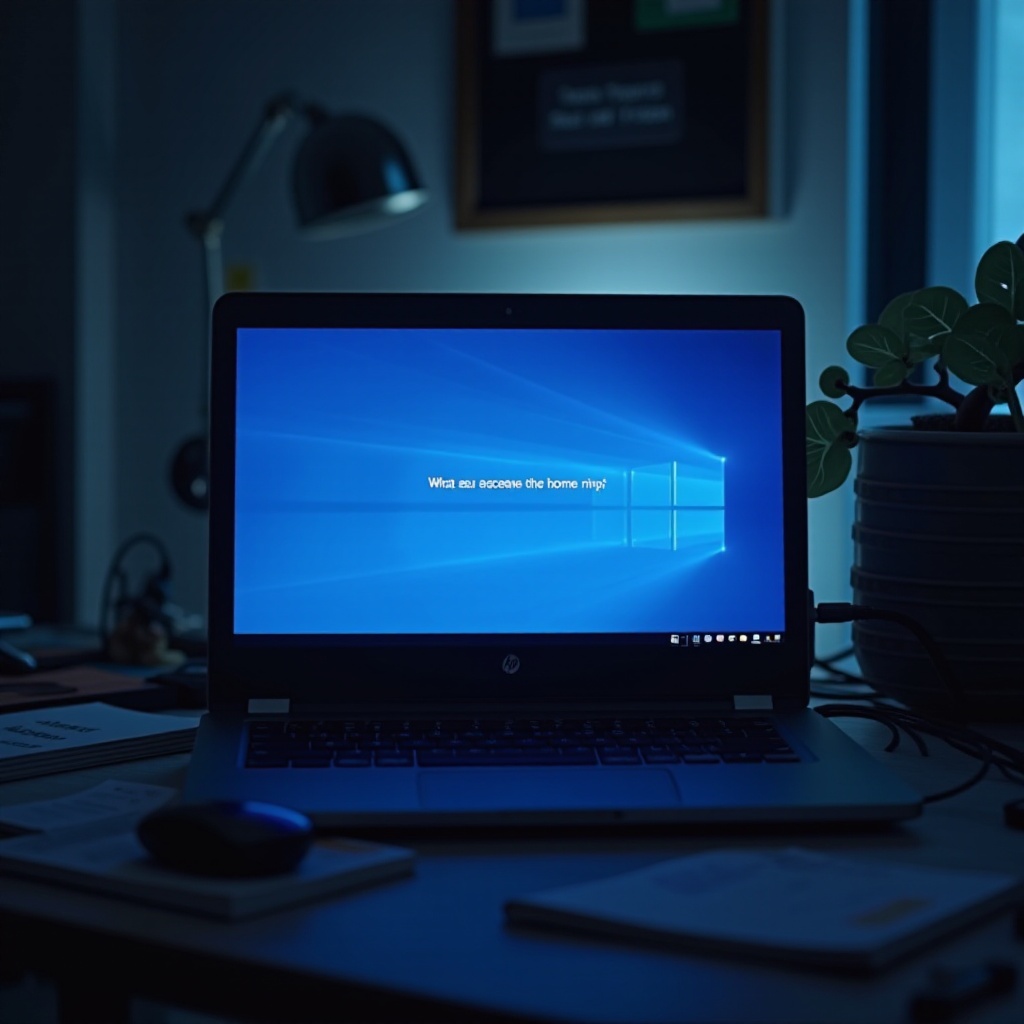 layar biru laptop hp