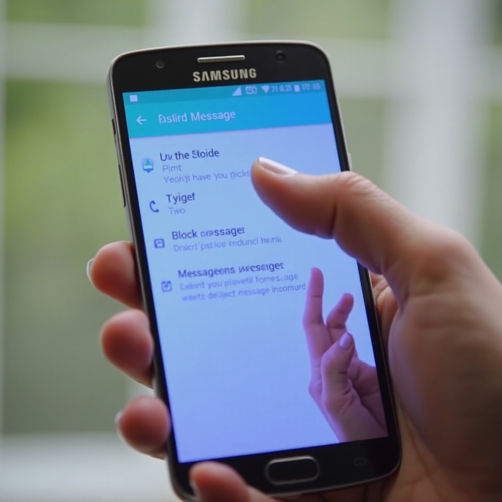 cara memblokir SMS di Samsung