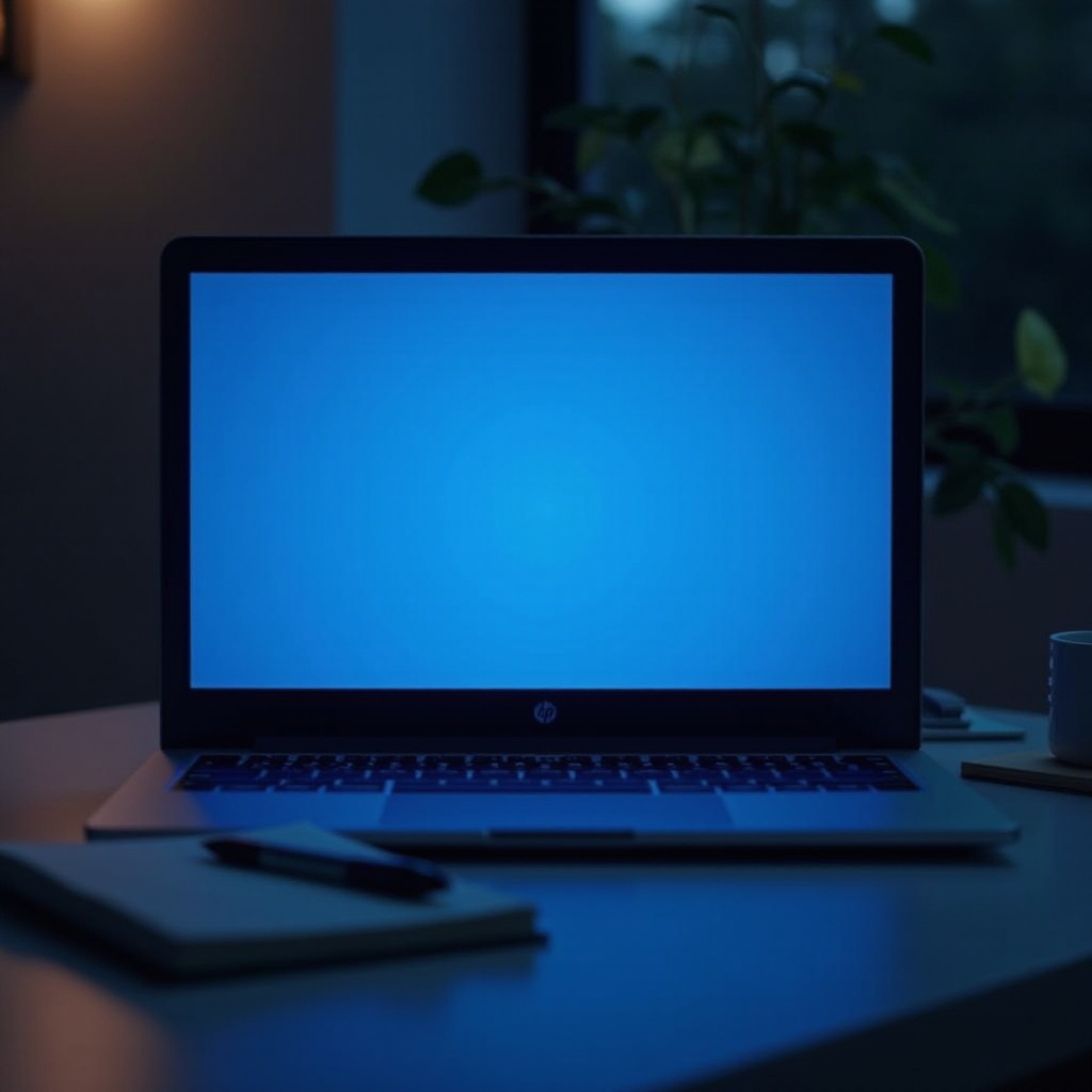 블루 스크린 hp 노트북