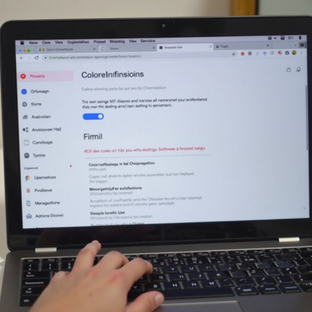 Chromebook에서 색상 반전을 사용하는 방법