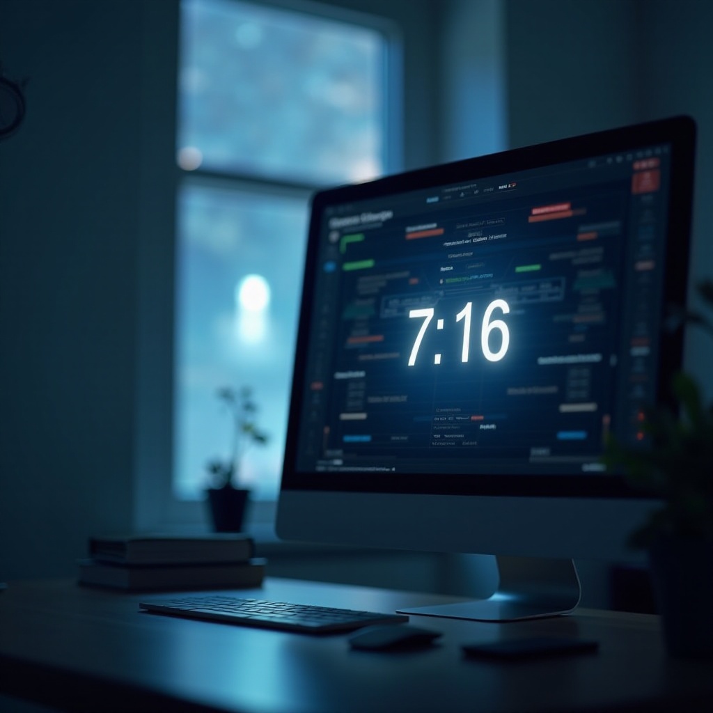 컴퓨터 시계 1초 앞