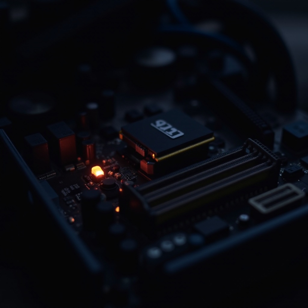 메인보드의 DRAM 불빛이 들어오지만 화면 없음