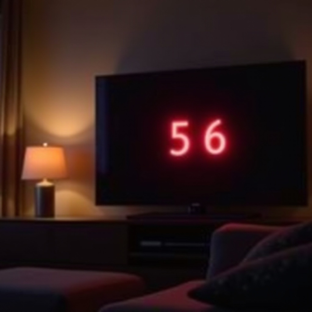 소니 TV 빨간색으로 6번 깜빡임